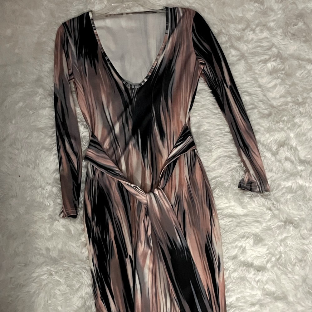One multicolored dress